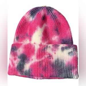Tie-Dye Beanie - Pink and Purple